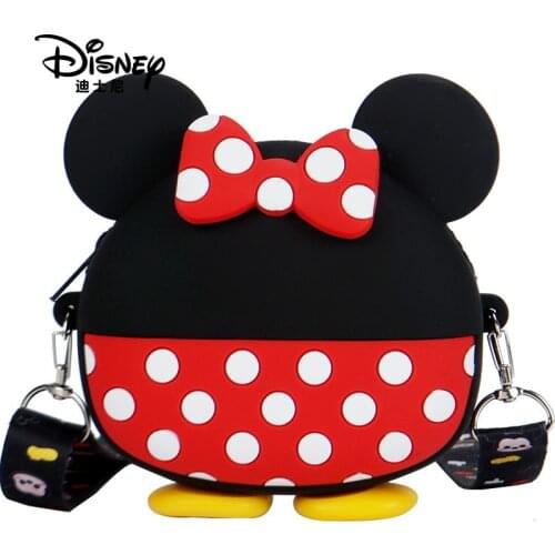 Disney Mickey Mouse Cartoon Cute Woman Shoulder Bag Fashion Girl Handbags Minnie Fanny Pack Lady Tote Bags