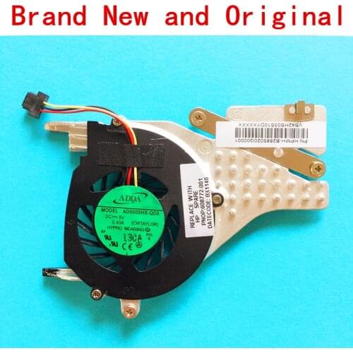 New notebook CPU fan heatsink radiator copper tube module for HP COMPAQ mini CQ10 608772-001 ADDA AD5005HX-QD3 CWTAYLOR laptop