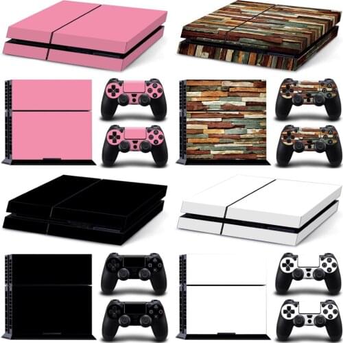 Pure color design PVC Skin Sticker for PS4 Console and Controllers stickers for ps4 console sticker for ps4 skin
