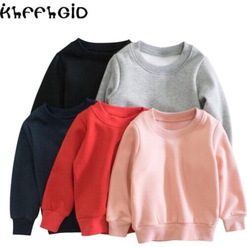 Boys autumn/winter 2021 sweater childrens solid color round neck autumn clothes baby Korean casual tops baby winter clothing