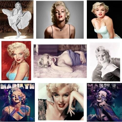 Marilyn Monroe Embroidery Diamond Accessories Sexy Woman Jewel Cross Stitch Wall Decor Mosaic Diamond Diy Paint 5D Adults Crafts