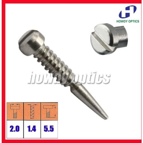 Size 2.0x1.4x5.5mm Eyewear Glasses Eyeglasses Optical screw accessories Self aligning screws