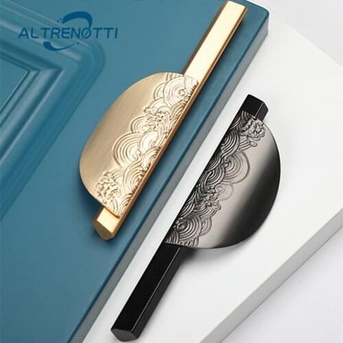 Handle Furniture Creative Zinc Alloy Aluminum Kitchen Cupboard Long Size Knob Nordic Drawer Closet Wardrobe Cabinet Door Pull