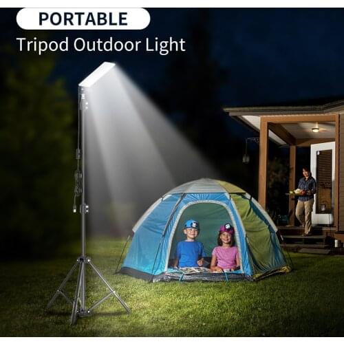 Detachable Tent Camping Lamp Tripod Bracket Holder USB Rechargeable Portable BBQ Waterproof Working Fishing Light Beach towel