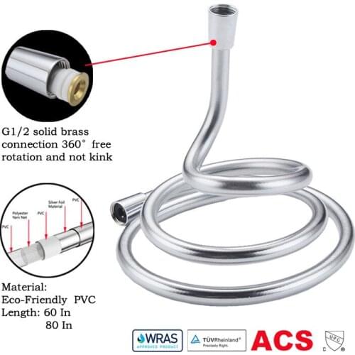 Is aspersed hose PVC1.5-2.0 - M platinum silver silver grey high-temperature flameproof winding xiamen shower bath tube