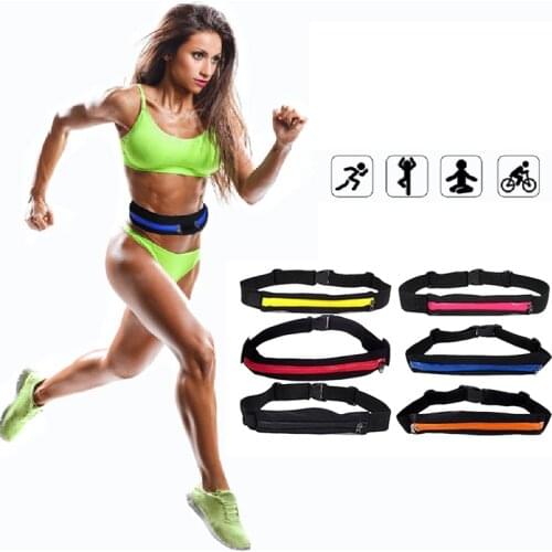 Sports Bag Running Waist Bag Pocket Bag Outdoor Jogging Cycling Running Bag Waterproof Adjustable Anti-theft Pack Sport Belt Bag