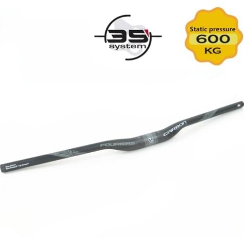 FOURIERS Bicycle MTB carbon fibre UD handlebar Integrated molding 31.8x780/800mm Pass EFBE certification