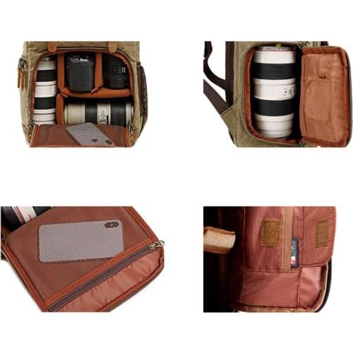 Camera Bag Backpack Waterproof Photography Outdoor Water Resistant Canvas Bag JR Deals Camera Bag Backpack