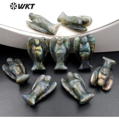 WT-G242 Wholesale Custom New Color Unique Virgin Labradorite Pendant Healing Stone For Trendy Jewelry Making Female Pendant