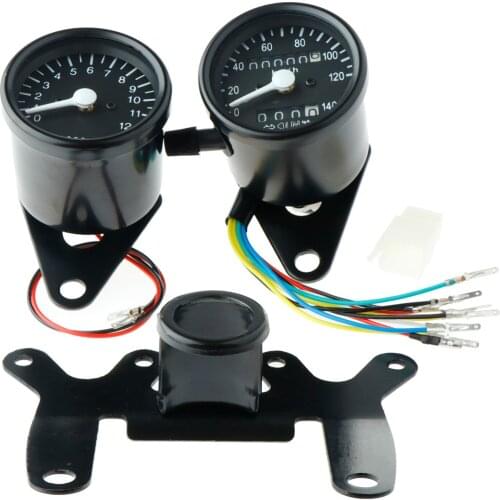 Bright 12V Multi Function Odometer Speedometer Tachometer Gauge LCD 0-160 km / h