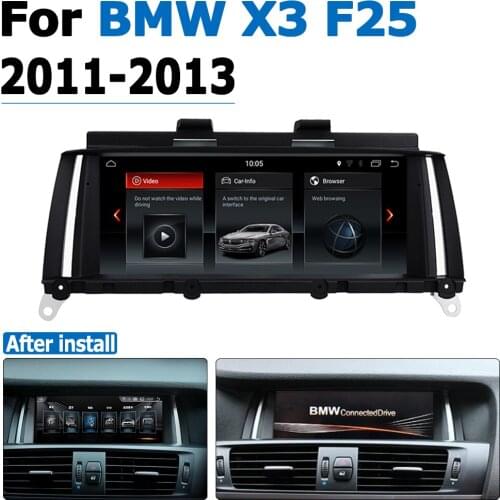 For BMW X3 F25 2011 2012 2013 CIC Android Car DVD Navi Player Audio Stereo HD Touch Screen all in one
