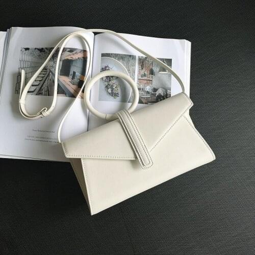 OUSSON 2021 New Design Small Square Leather Crossbody Bag Exquisite Female Handbag Fashion One-Shoulder Bag For Woman