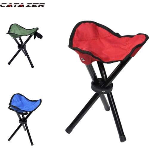3 Colors Ultralight Fishing Chair Tripod Folding Chair Stool Outdoor Camping Fold Foldable Portable Fishing Mate Fold Chair