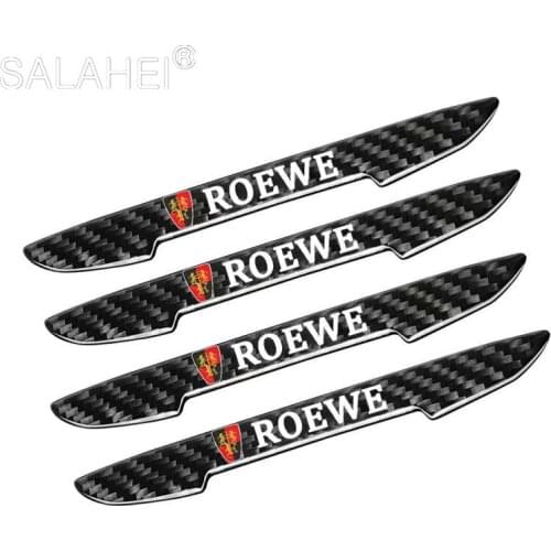 4 PCS Car Side Door Edge Anti-Collision Strip For Roewe RX5 2017 i6 ERX5 i5 RX8 RX3 Rear View Mirror Cover Protection Stickers
