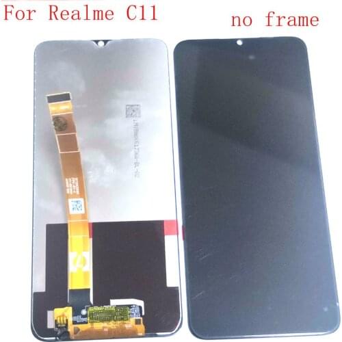 6.5" For Realme C11 RMX2185 screen digitizer touch glass full set real me c11 lcd frame realme c11