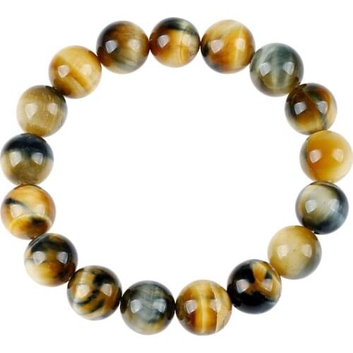 8mm 10mm 12mm Tiger eyes Beads Bracelet Men Charm Natural Stone Bracelet or Man Handmade Casual Jewelry Pulseras