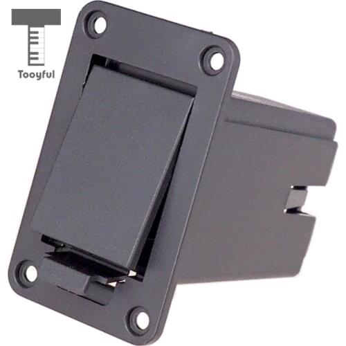 Tooyful Guitar Accs Active Pickups 9V Battery Cover Holder Compartment Part for Bass