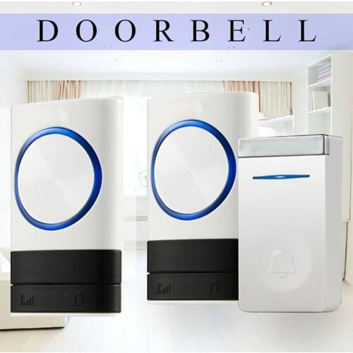 LED light 52 Songs with Button -no Need battery Wireless Doorbell Self power generation Home Security Smart Chimes Door bell