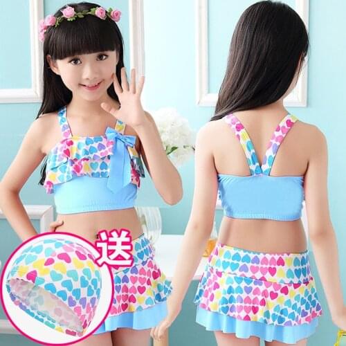 Girls' swimsuit split sexy baby princess skirt pants for small, medium and big kids swimwear XYY-200