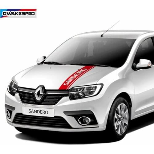 For Renault-Sandero RS GT Lines Star Wars Graphic Car Hood Bonnet Sticker Racing Sport Stripes Auto Engone Cover Vinyl Decals