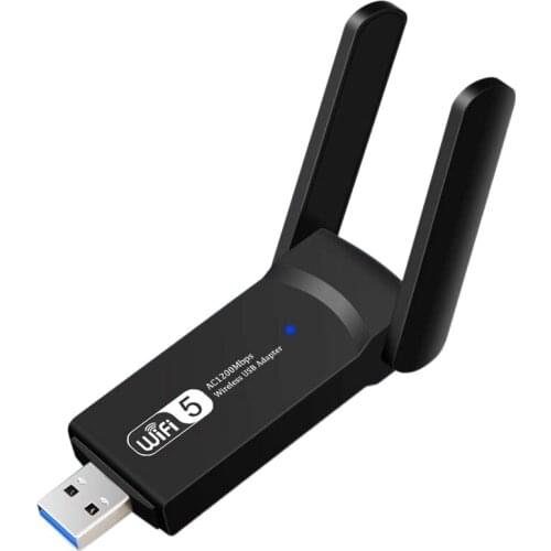 USB 1200Mbps Wifi Adapter Dual Band 5GHz 2.4Ghz 802.11AC RTL8812BU Wifi Antenna Dongle Network Card For Laptop Desktop