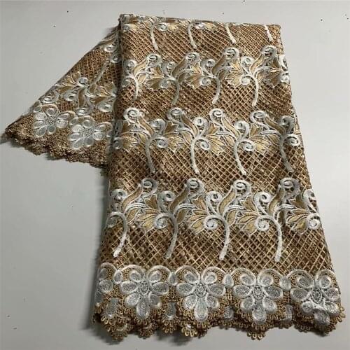 French Cord Lace Fabric 2021 High Quality Lace African Guipure Lace Fabric Nigerian Lace Fabric For Wedding Dress df12-85
