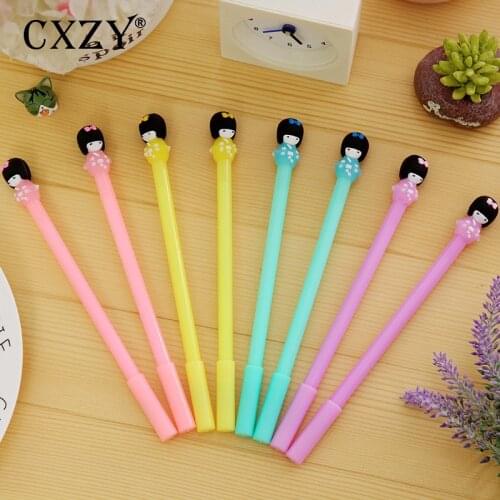 CXZY creative cartoon blue Pink miyazaki gel pen 0.38mm Ballpoint Black ink stationary kawaii cute korea japanese school 1Z842