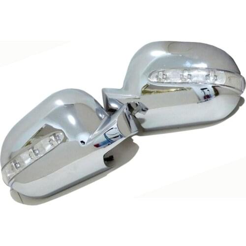Chrome Styling Side Mirror Cover with LED Side Blinker for Mercedes Benz W163 ML Class Pre-facelifted 1997-2001