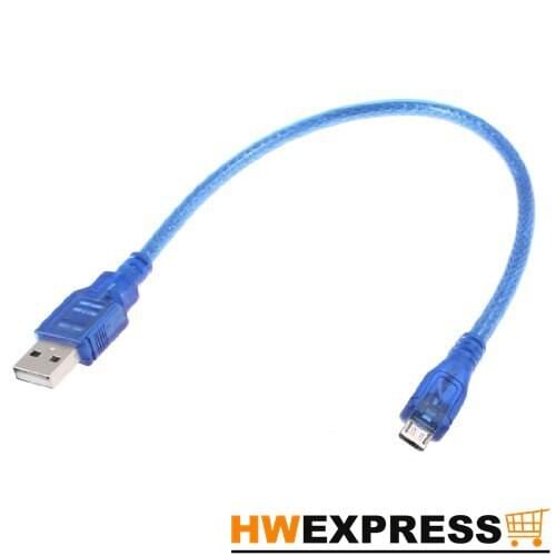 HWEXPRESS Wholesale 5 X Blue 12.2 Cable High Speed USB A Male to Micro B 5-Pin Male Extension Cable Cord