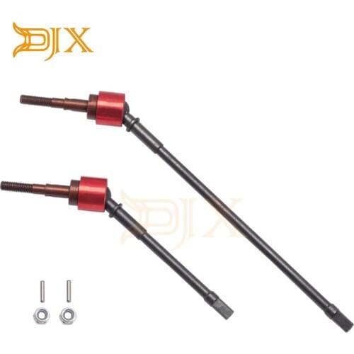 DJX 2PCS Front Drive Shaft Set for 1/10 RC Crawler Car Axial Wraith 2.2 & RR10 Bomber