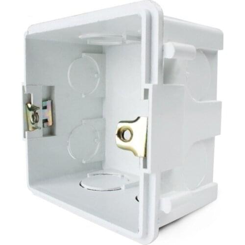 Livolo Free Shipping, White Plastic Materials, 83mm*83mm Internal Mount Box for 86mm*86mm Standard for Touch Switch