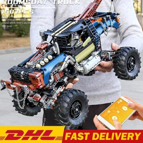 MOULD KING Car Model The APP Motorized RC Rebel Tow Truck High-Tech Building Blocks Assembly Bricks Kids DIY Toy Christmas Gifts