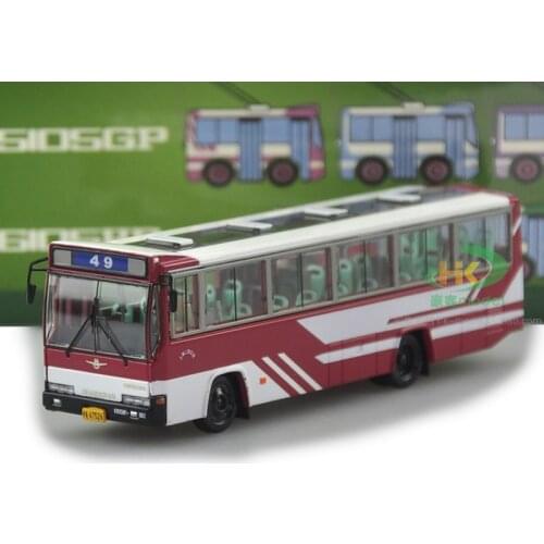 1/76 Alloy Casting Car Model Shanghai Brand Shangke Brand 49 Road SK6105HP-1 Bus High-end Collection Holiday Gift Holiday Gift
