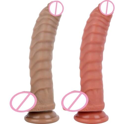 Soft Liquid Silicone Realistic Dildo Huge Dinosaur Scales Penis With Suction Cup Sex Toys For Woman Strapon Female Masturbation