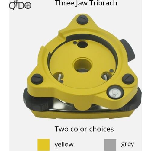 New Yellow and Gray Tribrach /Three Jaw Tribrach Adapter Triangle base For Topcon Sokkia Nikon Trimble Pentex Total station