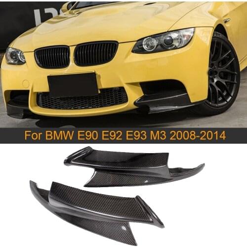 Carbon Fiber Front Splitters Apron Lip Spoiler For BMW 3 Series E90 Sedan E92 Coupe E93 Convertible M3 2008-2014 Front Splitters