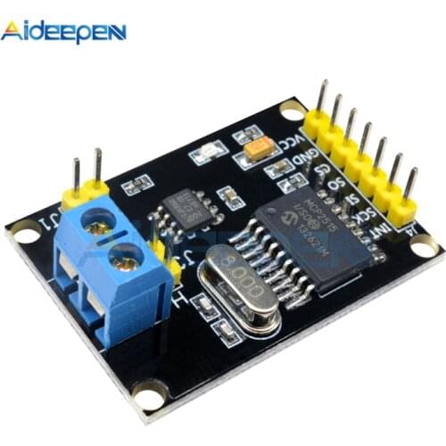DC 5V MCP2515 CAN Bus Module Board TJA1050 Receiver SPI Interface CAN V2.0B 1Mb / S For 51 MCU ARM Controller