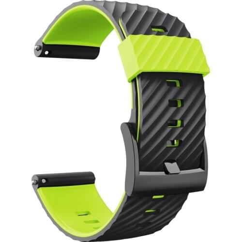 24mm Silicone Rubber Watch Strap For Suunto- 7/ 9 / Baro Watch Band Watchband Watch Band HR Bracelet D5 Watch