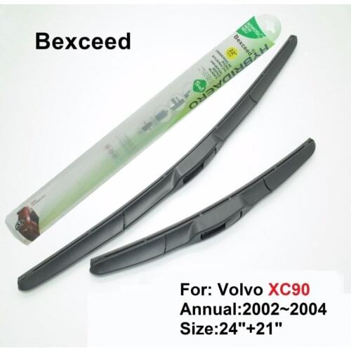 Hybrid Wiper Blade for Volvo XC90 24"+21" High Quality Bexceed of Car Windshield Windscreen 2002 2003 2004