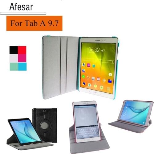 Sm-T550 SM-P550 P555 360 Degree Rotating Swivel Stand Auto Sleep cover case for Samsung Galaxy Tab A 9.7 Tablet case