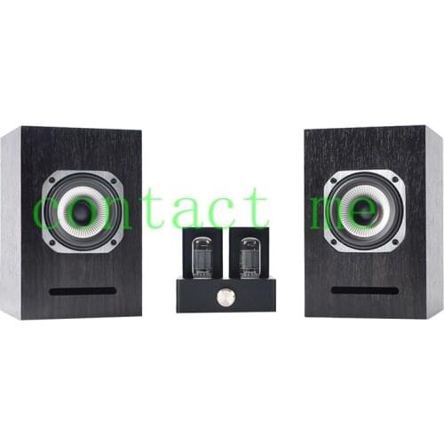 Mini Class A tube amplifier 6AD10 PA1501A tube amplifier with speakers, output power: 3.5W+3.5W, home audio set