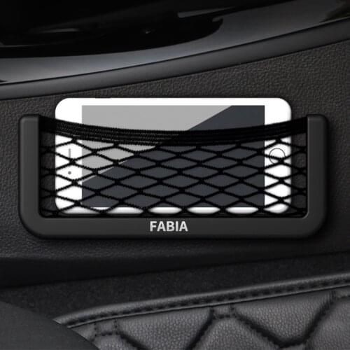 Universal Car Storage Bag Elastic Flexible Mesh Back Cargo Truck Storage Organizer Net for SKODA FABIA Interior Accessories