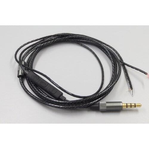 Universal with volume control button diy earphone wire 3colors