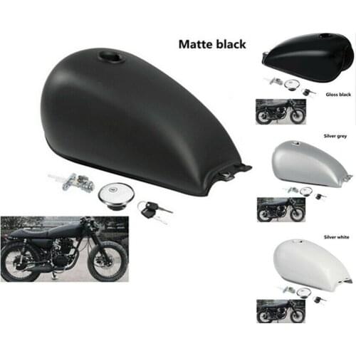 9L 2.4Gal Retro Vintage Fuel Gas Tank Cap For Suzuki GN125 Cafe Racer Old School