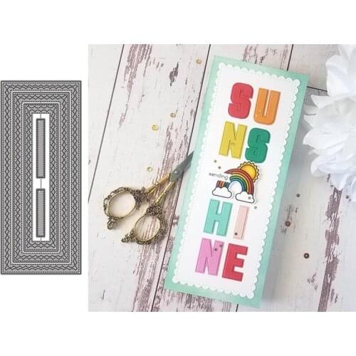 Wavy Long Side Metal Cutting Dies for Scrapbooking Handmade Mold Cut Stencil New 2021 DIY Card Make Mould Model Craft Decoration