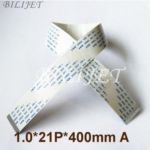1pc retail wide format plotter Mimaki Roland Mutoh flat FFC data cable 21pins 40cm same side for Epson DX4 printhead cable