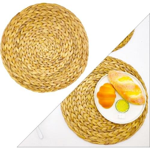 20cm Woven Placemats Heat Resistant Round Home Table Mat Tea Jug Coffee Pad Coasters