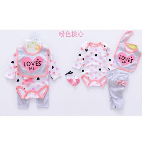50-57cm Dollmai reborn babies dolls clothes peach heart high quality suit kids dolls accessories Xmas birthday gift