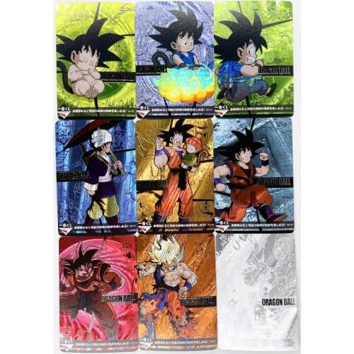 9pcs/set Dragon Ball Z GT Goku Super Saiyan Heroes Battle Card Ultra Instinct Game Collection Cards