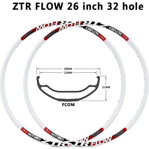 American ZTR Mountain Bike 26-inch Rim White Paint Support Vacuum Lightweight ARCH High Strength FLOW